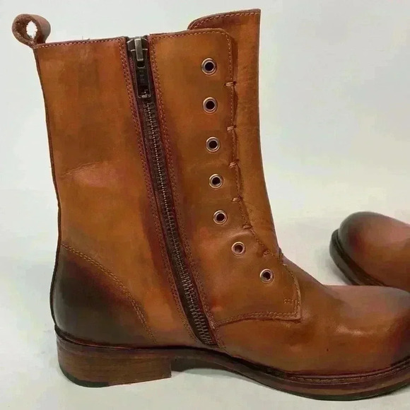 Vintage foundry size 7 boots leather style VFL186 Gemma - Picture 7 of 9